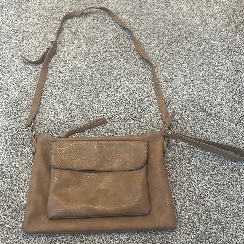 Crossbody bag- Brown Leather